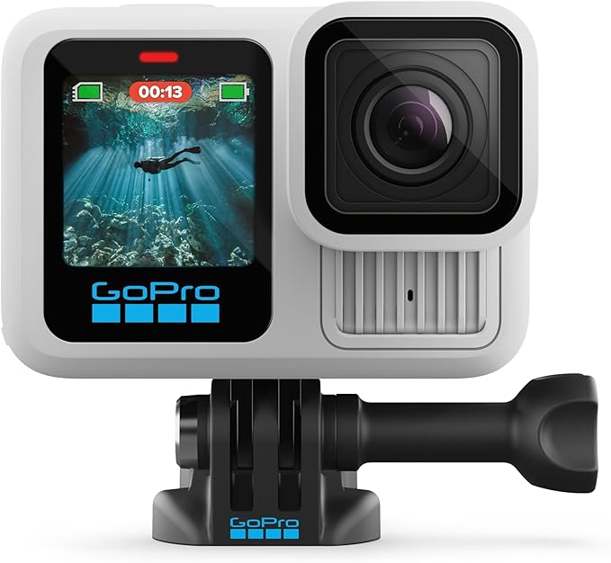 GoPro Limited Edition HERO13 Black in Polar White - Waterproof Action Camera with 5.3K60 Video, 27MP Photo