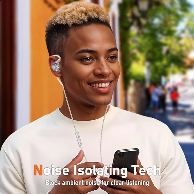 Vibes 202MC USB-C Wired Earbuds - HiFi in Ear Monitor Headphones - Noise Isolating Ear Buds w/ Mic - Clear Sound, Deep Bass & Comfort-Fit Earphones - MMCX to USBC, Silver Plated Cord, Carrying Case