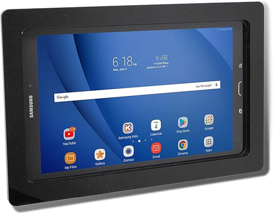 TABcare Security Anti-Theft Acrylic VESA Enclosure for Samsung Galaxy TAB A 10.1 2016 with Wall Mount Kit (Black, TAB A 10.1 SM-T580)