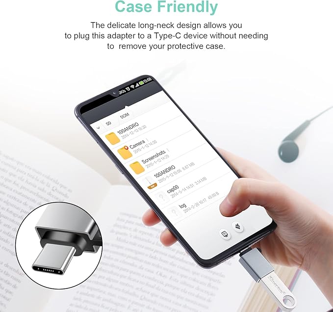 USB C to USB Adapter 8 Pack,USBC to USBA Adapter,USBC Adapters,USB C Converter for iPhone 16 15,MacBook Pro Air,iPad Pro,Galaxy S24 S23 S22,Grey