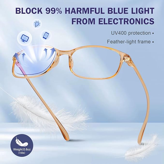 AQWANO Unbreakable Reading Glasses for Women 3 Pack - TR90 Flexible Lightweight Computer Readers (1.25) Blue Light Blocking, Comfortable Clear Frame, Cute & Stylish Designer Eyeglasses