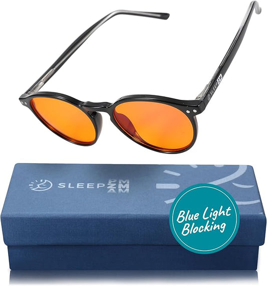 Blue Light Blocking Glasses for Women + Men - Better Sleep + Anti Eye Strain Protection - Computer Screens & Gaming