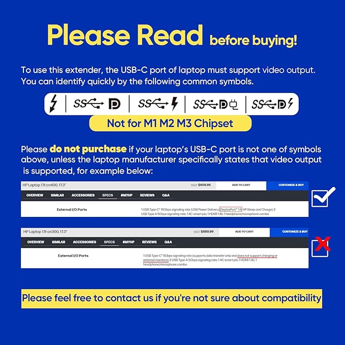 LXU 16-inch Portable Monitor for Laptop | 2025 New Upgraded 1200P 16:10 FHD Screen Extender | Plug-Play Laptop Extended Monitor | USB-C/HDMI Triple Display for 12~18.5" MacOS/Windows | 360° Rotatable