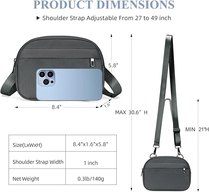 MAXTOP Small Crossbody Bags for Women Belt Bag Fanny Pack with Adjustable Strap