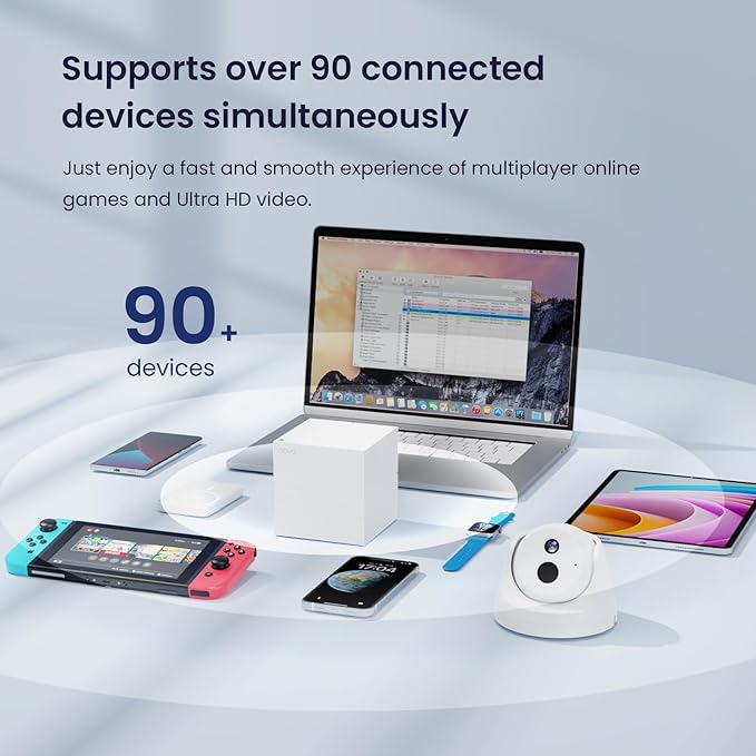 Tenda Nova Mesh WiFi System MW6 - Covers up to 4-6 Bedroom Houses- AC1200 Whole Home WiFi Mesh System - Gigabit Dual-Band Mesh Network - Replaces Wireless Router and WiFi Extender - 3-Pack