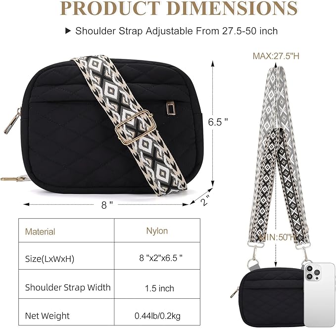 MAXTOP Small Crossbody Bags for Women Belt Bag Fanny Pack with Adjustable Strap