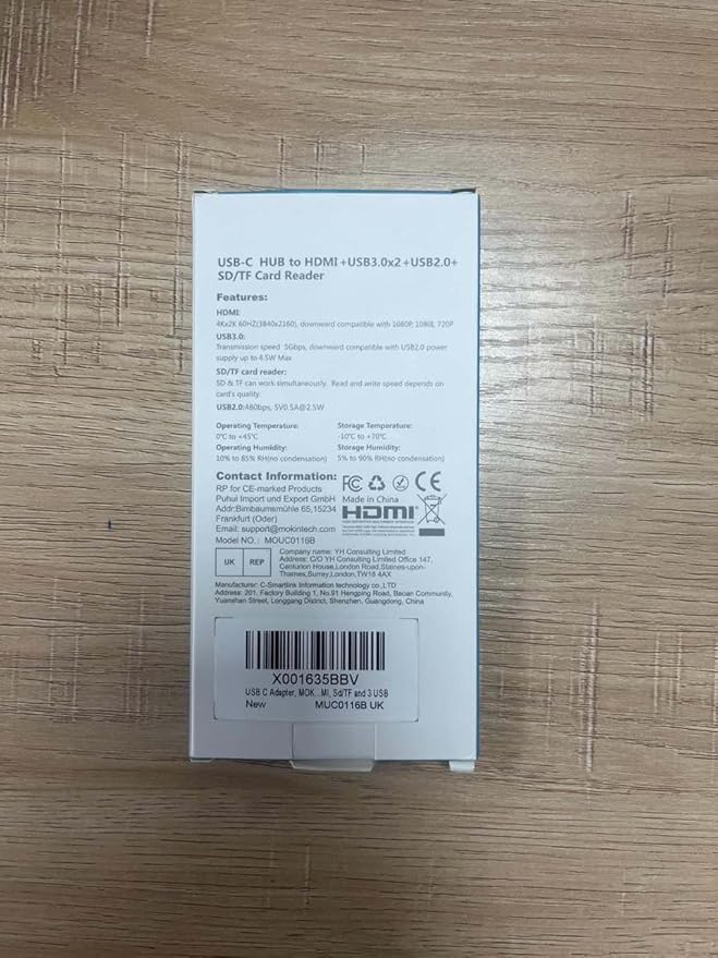 USB C to HDMI Adapter, 6 in 1 MacBook Pro Adapter USB C Hub 4K@60Hz for MacBook Pro 2020-2016, MacBook Air 2020-2018, Ipad Pro 2020