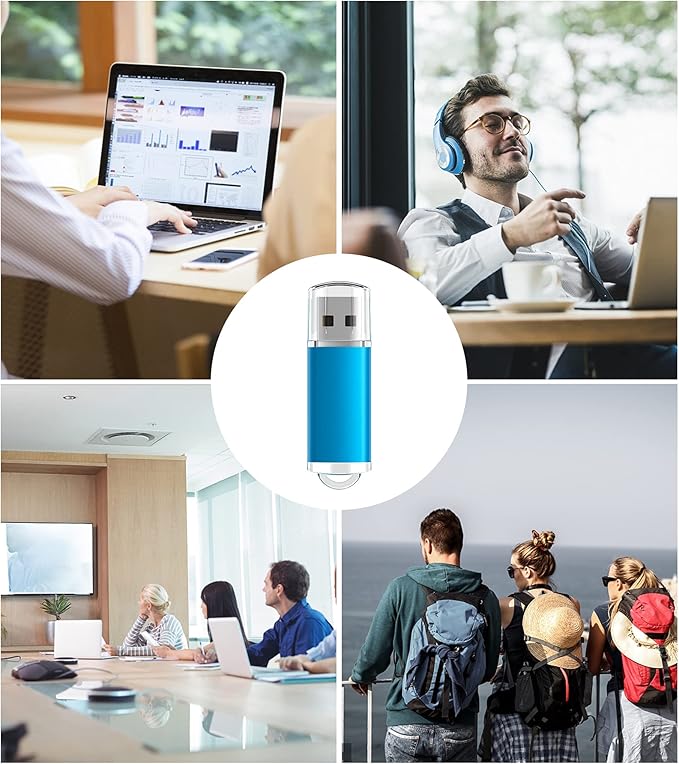 TOPESEL USB Flash Drive 256GB USB 3.0 Flash Drive Memory Stick Thumb Drives USB Stick High Speed 256G Thumb Drive Jump Drive 256G Zip Drive for PC laptops，Car Audio(Blue)