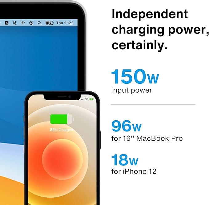 iVANKY 12-in-2 FusionDock 1 for M4 MacBook Dual 4K@144Hz Monitor (Docking Station for M1/M2/M3 Pro/Max Mac)(150W Power Adapter, SD/TF, USB, RJ45, 3.5mm Audio) Plug and Play 5Gbps Dock Hub