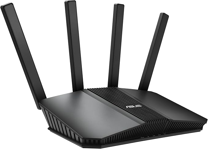 ASUS RT-BE58U WiFi 7 BE3600 AiMesh Extendable Router, 4K-QAM, MLO, AI Detection 2.5G Port, Four 1G Ports, Commercial-Grade Network Security, Parental Control, IoT Network, Kid’s Network, VPN Network
