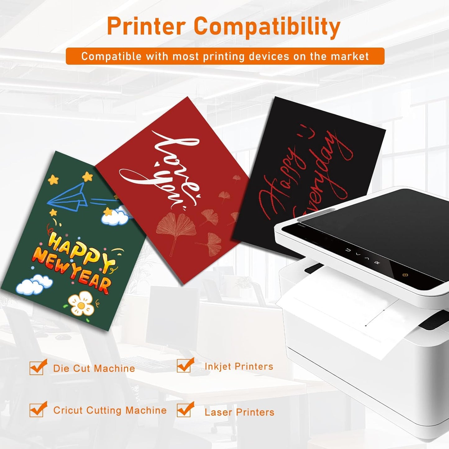 100 Sheets Christmas Red Cardstock 8.5 x 11 Scrapbooking Paper, 92lb Heavyweight Printer Paper Card Stock for Wedding Invitations, School, DIY Cards Making, Anniversary Card, Graduations