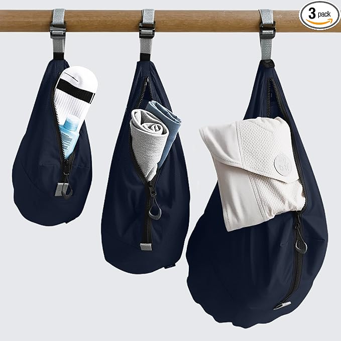 trtl Packing Pods, Midnight - Packing Cubes for Travel - Organizer Bags for Luggage to Maximize Space in Suitcase - Travel Packing Organizers - Includes Carry Strap - Comes with 3 Cube Sizes - 3 Pack