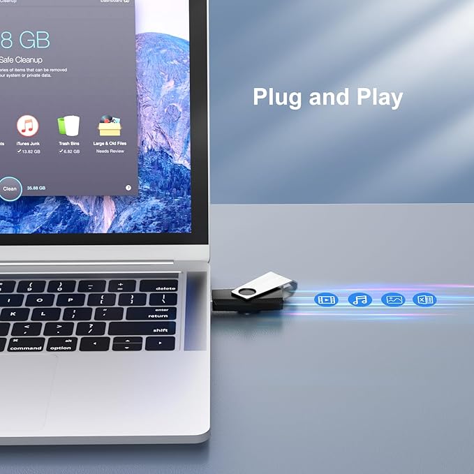 TOPESEL 8GB Flash Drive 10 Pack USB Flash Drives, USB2.0 Storage Flash Drive Swivel Design, Jump Drive Pen Drive Zip Drive Memory Stick with Indicator