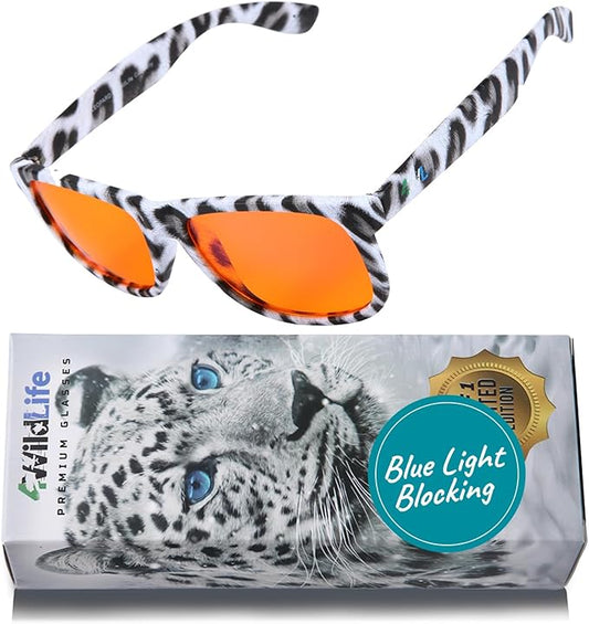 Blue Light Blocking Glasses for Women + Men - Better Sleep + Anti Eye Strain Protection - Computer Screens & Gaming