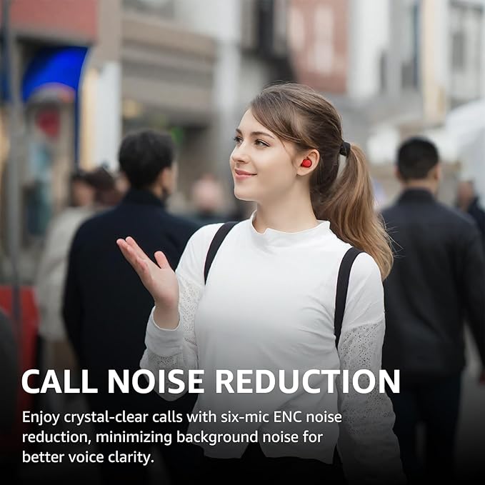 TOZO NC9 Hybrid Active Noise Cancelling Wireless Earbuds, 6 Mics ENC Clear Call, IPX8 Waterproof, in Ear Bluetooth 5.3 Headphones Stereo Bass Ear Buds 59H Playtime with LED Display 32 EQs via APP