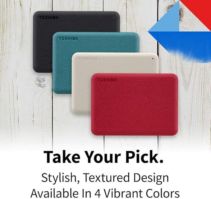 TOSHIBA Canvio Advance 4TB & Basics 2TB Portable External Hard Drives USB 3.0