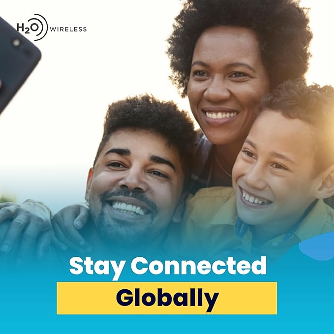 H2O Wireless 120-Day USA Physical Prepaid SIM Card with 10GB High-Speed 4G LTE/5G Data & 5GB Mobile Hotspot, Unlimited Data, Talk & Text to 70+ Countries, Triple-Cut US SIM Card for Cell Phones