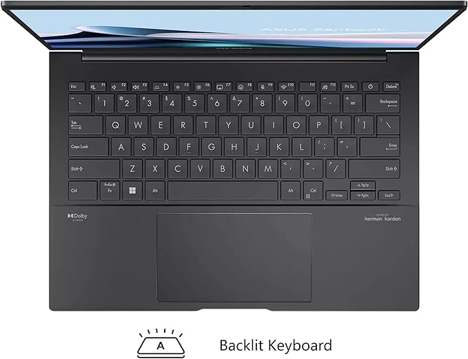 ASUS Zenbook 14 OLED Laptop | 14" WUXGA Lumina OLED Touch (100% DCI-P3, 500nits HDR) | Intel 16-core Ultra 7 255H (Up to 13 Tops) | 16GB DDR5 1TB SSD | Backlit Fingerprint Win11Pro w/DLCA Accessory