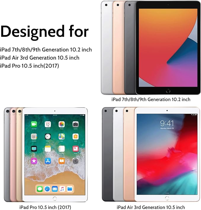 Magnetic Privacy Screen Protector for iPad 9th 8th 7th Generation 10.2 Inch & iPad Air 3th & iPad Pro 10.5 In, Removable Anti Blue Light Glare Spy Private Filter, High Sensitive BubbleFree