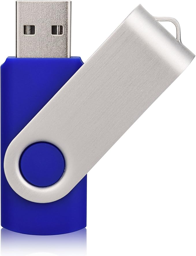 50 Pack USB 2.0 Flash Drives - 32GB Memory Stick, Blue