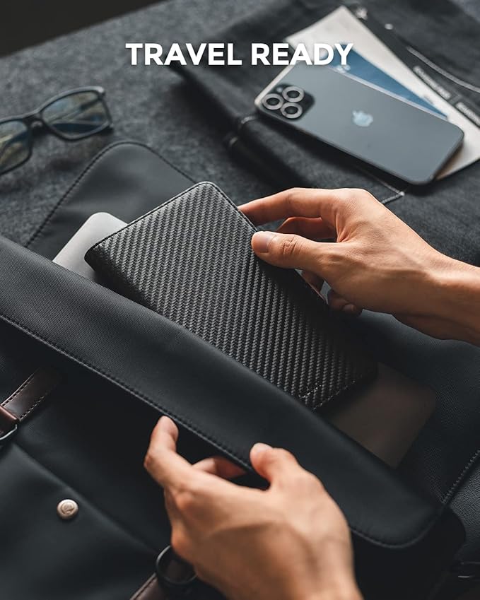 VULKIT Passport Holder Wallet RFID Blocking Travel Wallet for Men & Women