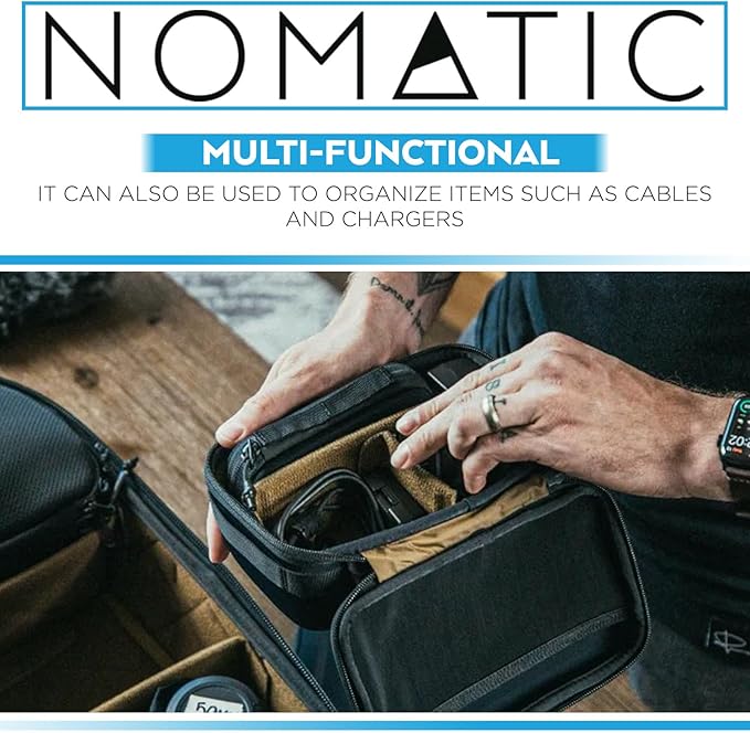 NOMATIC Mckinnon Camera Accessory Case- Eva Molded Foam with Customizable Camera Bag Dividers, Perfect for DSLR Cameras