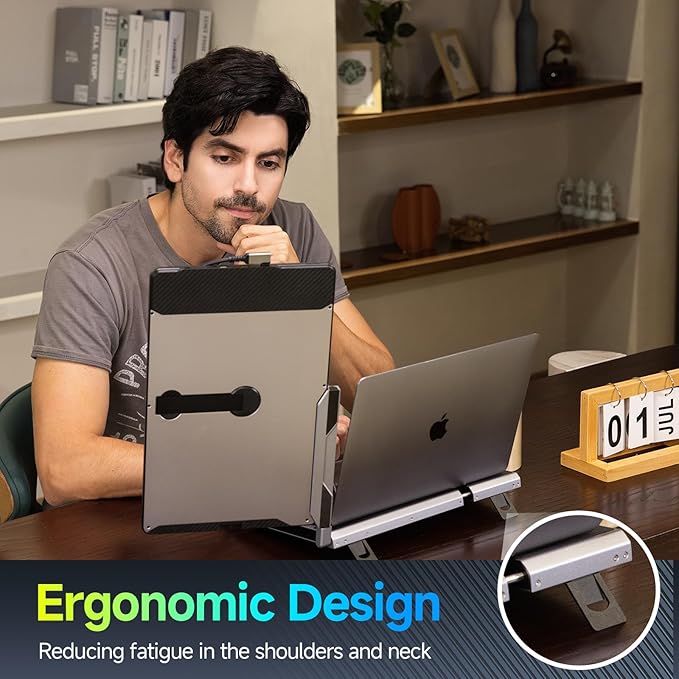 Maxfree F1 Laptop Screen Extender - 14" FHD Laptop Monitor Extender Dual Screen with 360° Rotation Stand, Portable Monitor for Laptops 13-17" Plug & Play for Windows/Mac/Android/Switch/PS5