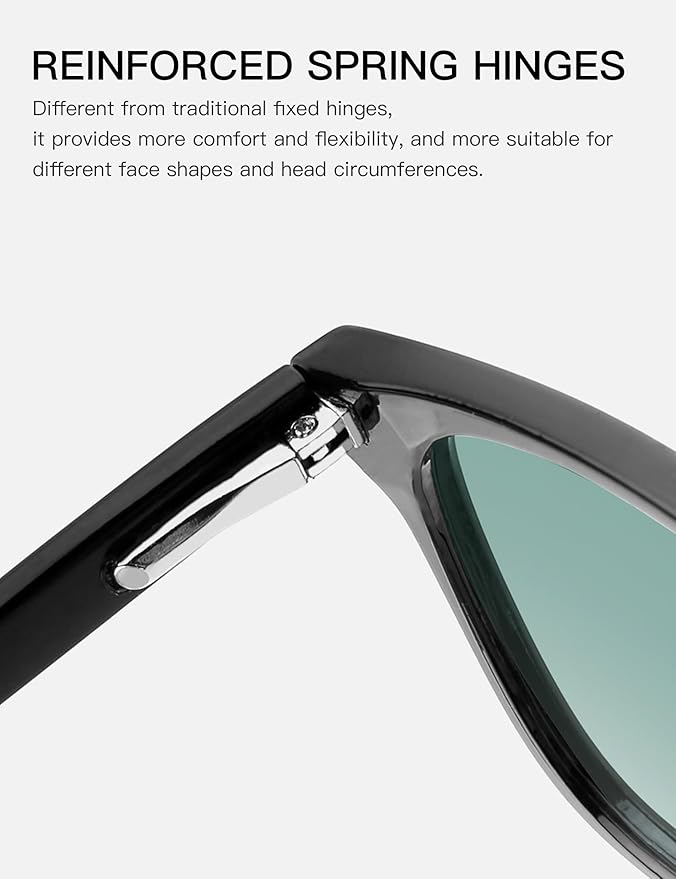 TIJN Blue Light Blocking Glasses for Women Men Clear Frame Square Nerd Eyeglasses Anti Blue Ray Computer Screen Glasses