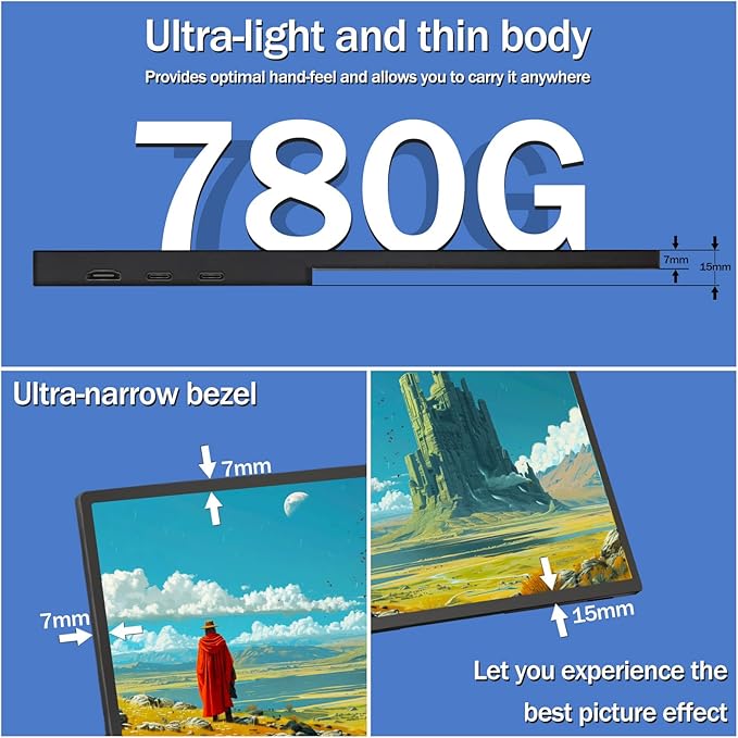 Portable Monitor Touchscreen 15.6" 2.8K Laptop Screen Extender 2880x1620,100Hz,100％sRGB,w/45° Adjustable Stand,mini HDMI USB-C Computer Display for Laptop PC Phone Mac