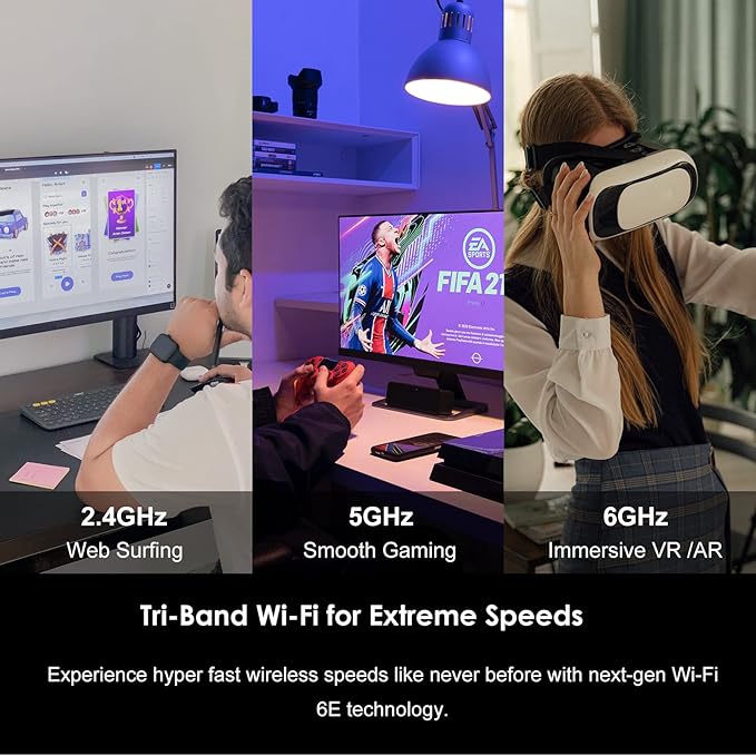 WAVLINK 2025 New AX5400M WiFi 6E PCIe Network Card, Tri-Band AX210 Wireless Adapter with Bluetooth 5.3, MU-MIMO, WPA3, OFDMA, Low-Profile Bracket, Heat Sink, for Windows 11/10 PC