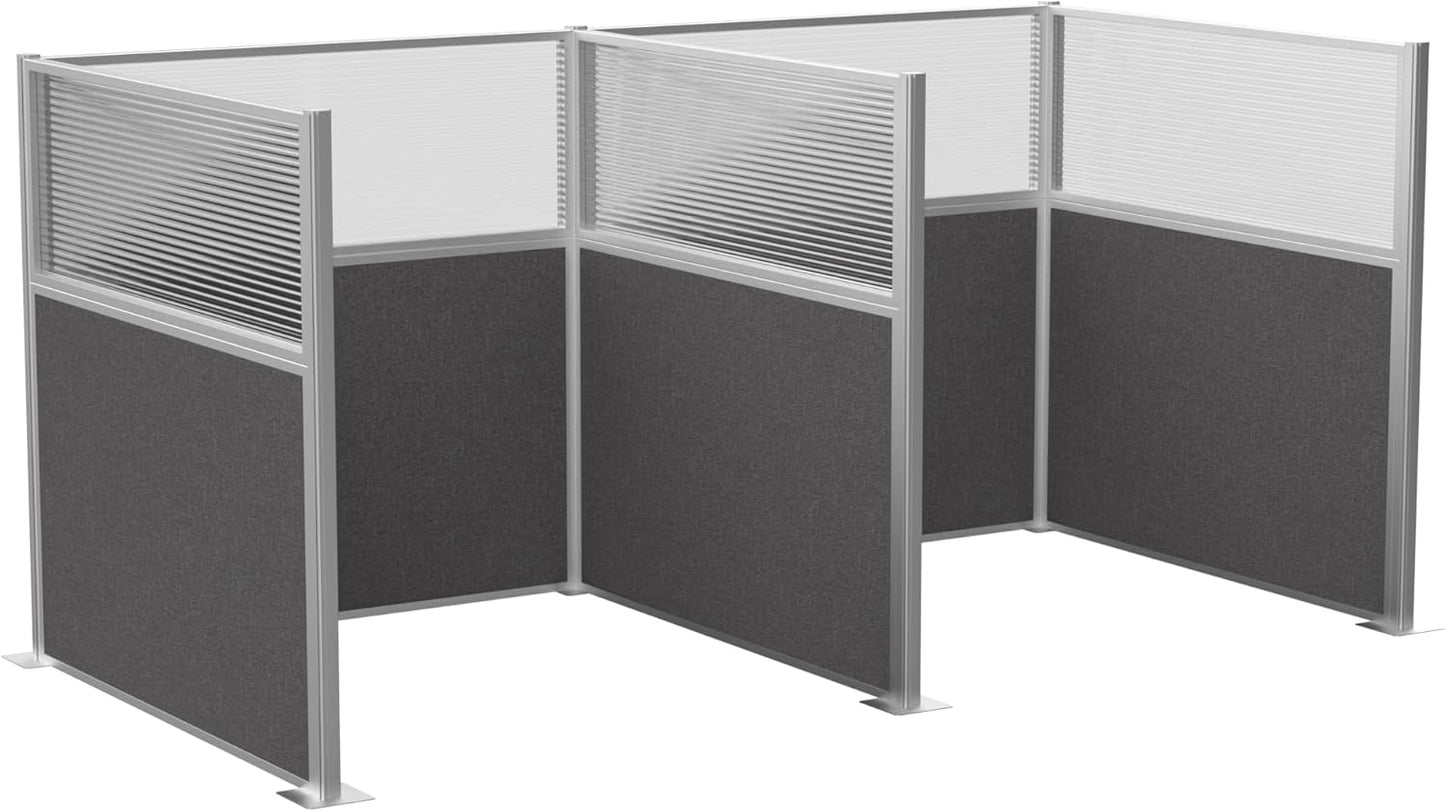 Versare Hush Panel Cubicle Kit | Workstation Partition Walls | Sound Dampening Cubicle Walls | Partitions for Desks