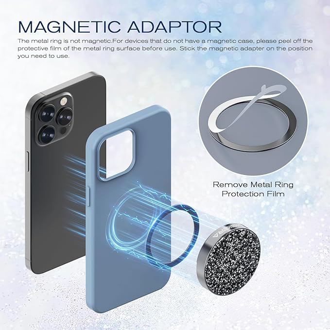 1TB Magnetic Portable SSD, USB-C 3.2 Gen 2x2 External Solid State Drives w/Speeds Up to 2000MB/s, Compact & Durable, Compatible with iPhone 15/16 Series and Other USB-C Devices, Diamond Black