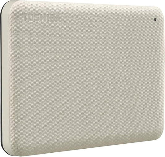 Toshiba Canvio Advance 1TB Portable External Hard Drive USB 3.0, White - HDTCA10XW3AA