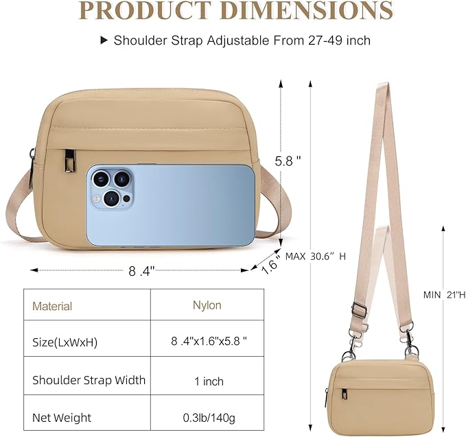MAXTOP Small Crossbody Bags for Women Belt Bag Fanny Pack with Adjustable Strap