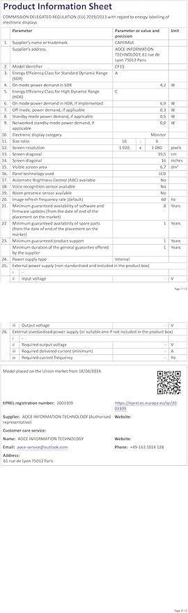 Portable Monitor for Laptop, Ultra Slim 15.6'' 1080P FHD Travel Monitor with Kickstand & Speaker, USB C HDMI, Gaming External Screen for Computer Laptop PC Mac Phone Xbox Switch PS5/4