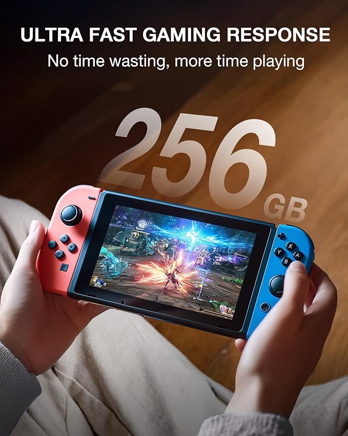 256GB CT100 microSDXC UHS-I Memory Card with Adapter - up to 100MB/s, C10, U3, V30, 4K UHD, A2, Micro SD Card for Smartphones, Tablets, Cameras, Gaming Consoles, and Drones (1 Pack)