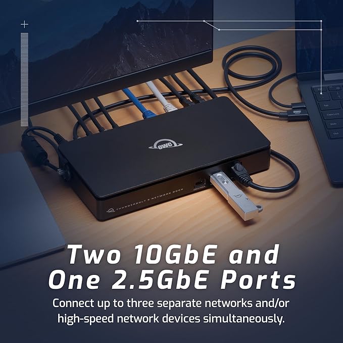OWC Thunderbolt 5 Dual 10GbE Network Dock