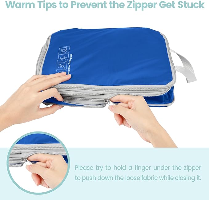 Cambond Compression Packing Cubes for Travel Women - Travel Bags Luggage Organizers Travel Essentials Compression Cubes for Travel Carry on Suitcases Organizer