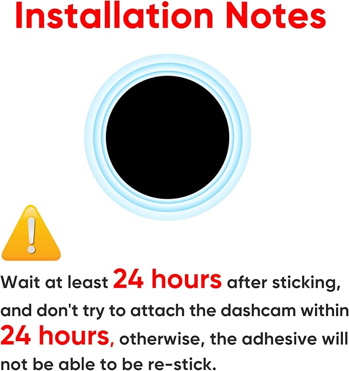 3 Pack Adhesive Dash Cam Mounts – Low Profile Sticky Holders for Use with Garmin Dash Cam Mini 2, Mini 3, 45/46/47/55/56/65W/66W/67W/Tandem/Speak