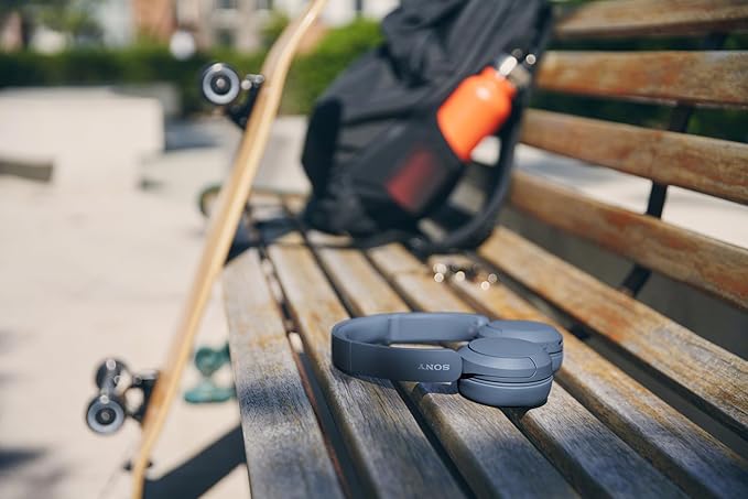 Sony WH-CH520 Wireless Headphones Bluetooth On-Ear Headset with Microphone, Blue New