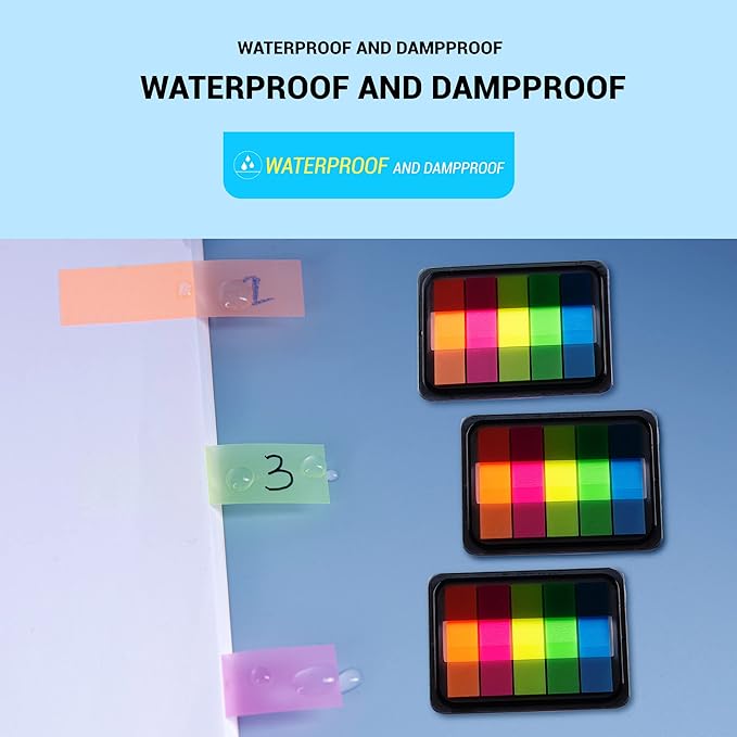 Golcellia 600 Pcs, Transparent Sticky Notes, Page Markers, Book Tabs, Sticky Note Tabs, Sticky Tabs, Page Tabs, Label Stickers, Pop Up Index Tabs, Tabs Flags Stickers