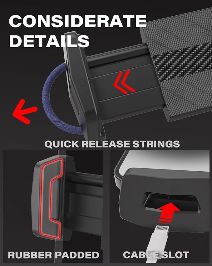 APPS2Car Truck Tablet Holder with Heavy-Duty 4.33" Large Suction Cup, 8-Level Non-Sticky Vacuum Suction Power, Ultra Stable Double-Rib Adjustable Arm, Tablet Car Mount for iPad Pro Air Mini Samsung