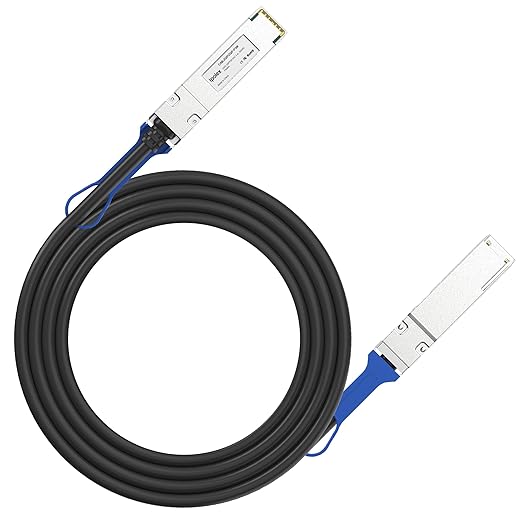 ipolex 100G QSFP28 DAC Cable - 100GBASE-CR4 Passive Copper Twinax QSFP28 Cable, 3M (10ft) |Compatible with Cisco QSFP-100G-CU3M, Ubiquiti, Arista, Supermicro and More