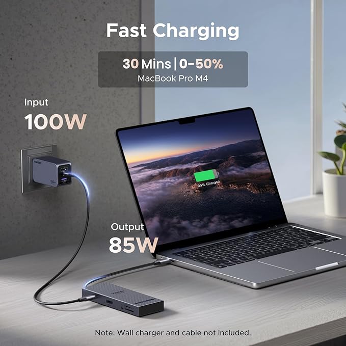 UGREEN Revodok Pro USB C Hub for Laptop 8 in 1 MacBook Docking Station 4K 60Hz HDMI, 100W PD Charging, USB-C & USB-A 10Gbps Data Ports, SD/TF Card Reader for MacBook Pro/Air, iPad Pro, XPS, Thinkpad