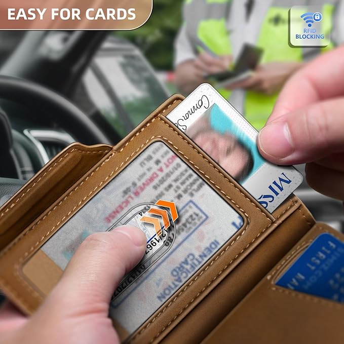 BULLIANT Men Airtag Wallet,Slim Front Pocket Wallet Money Clip for Men Gift 3.8"x2.7",Pop-up Access