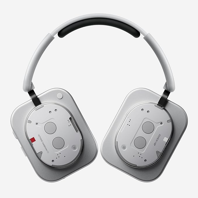 Nothing Headphone (1) Hybrid Active Noise Cancelling Headphones, Wireless Over-Ear Headphones with 6 Mics, 80Hrs Playtime, Hi-Res Audio, KEF-Tuned, Spatial Sound, Comfort Fit & Fast Charging White