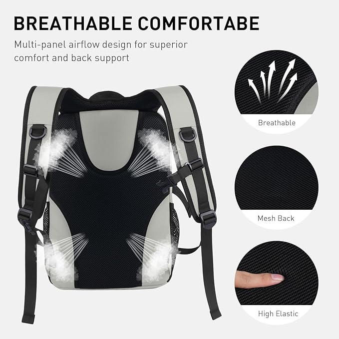 20L Lightweight Hiking Backpack for Men & Women – Small Travel Daypack with Phone Pocket – Durable & Compact for Hiking,Traveling,Camping,and Outdoor Adventure,Grey