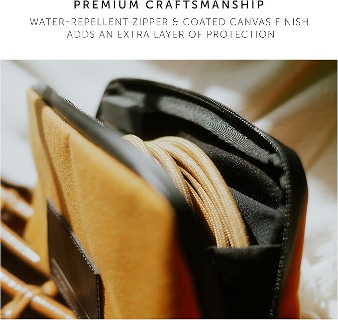 Native Union Stow Lite Organizer W.F.A Tech Organizer – Minimalist Travel Pouch Made of Recycled Materials for Everyday Accessory Storage & Protection – Stores Cables, Chargers & More (Slate Green)