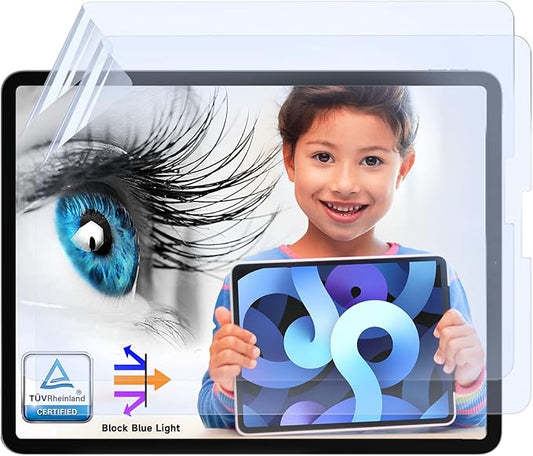 2 Pack Screen Protector for iPad Pro 11 (2021/2020/2018) & iPad Air 5/4 (2022/2020), Ultra HD, Anti Glare, Anti Scratch