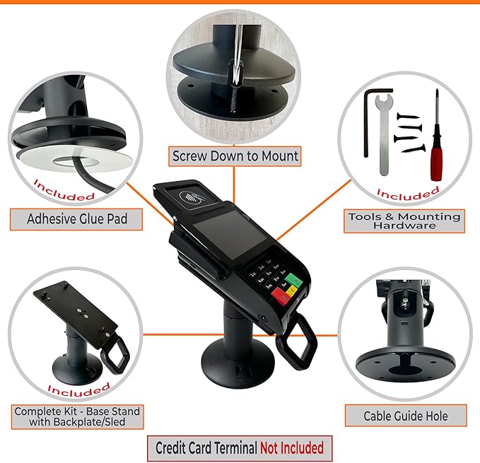 Point of Sale Swivel Stand for Pax Q30 - Swivels & Tilts - A Complete POS kit